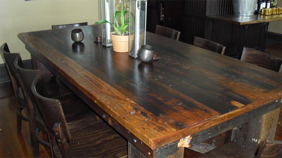 wooden table tops