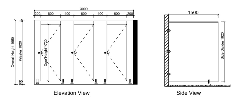 Commercial Bathroom Partition Walls Wholesale